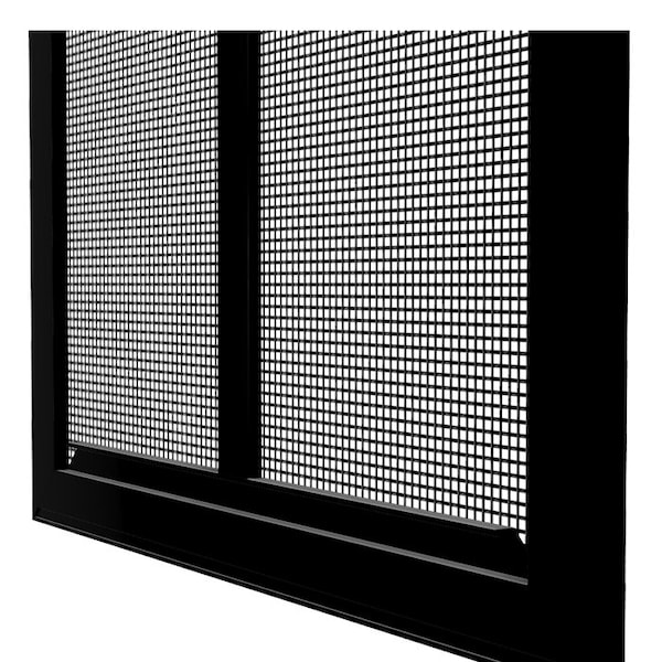 4 In W X 14 In H Slider Glider Window Screen, SL3, UltraVue Mesh, Black